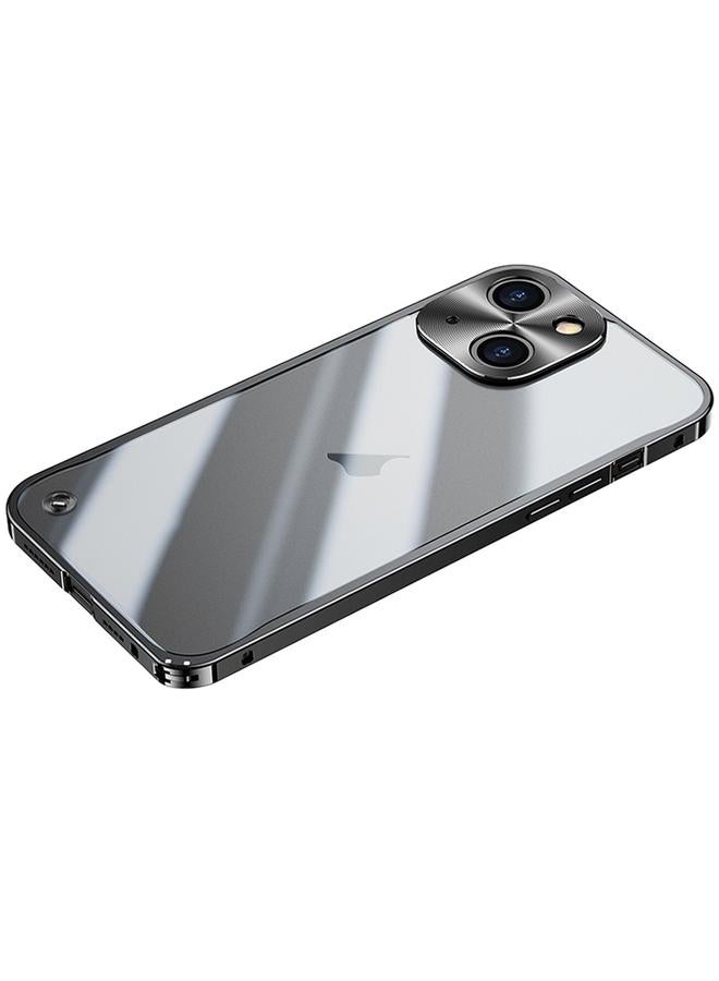 S-TOP Case For iPhone 15 Plus Metal Frame Frosted PC Shockproof Phone Case - Image 1
