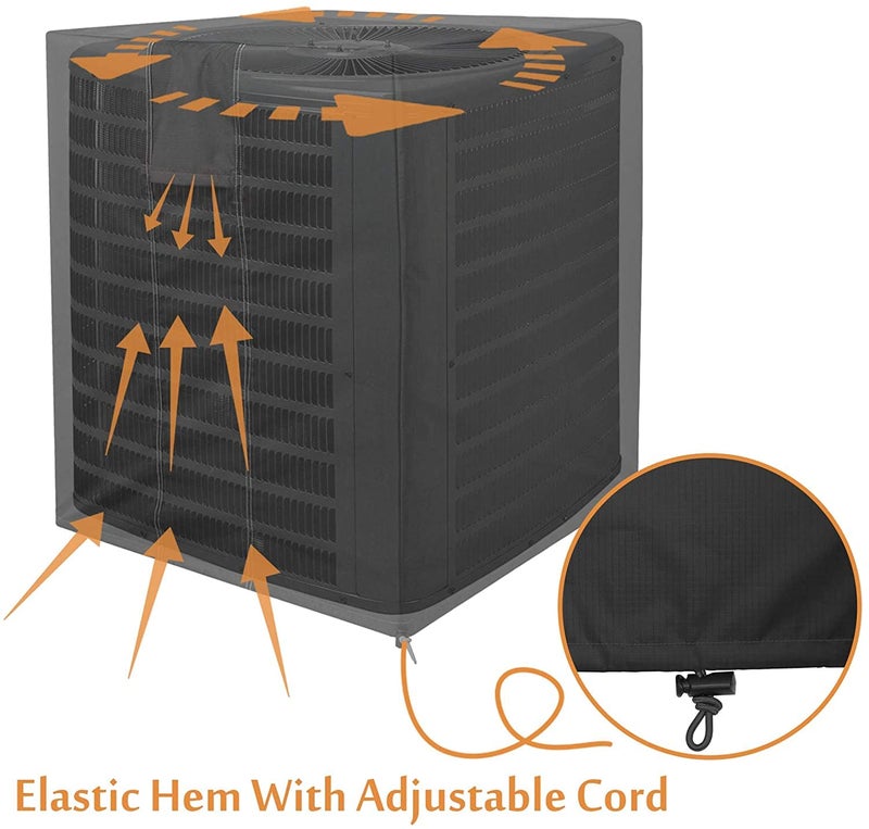 Foozet Central Air Conditioner Covers for Outside Units 30"L x 30"W x 32"H - Image 4