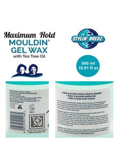 Stylin Dredz Dredz Mouldin Gel Wax With Tea Tree 500ml  - Image 2