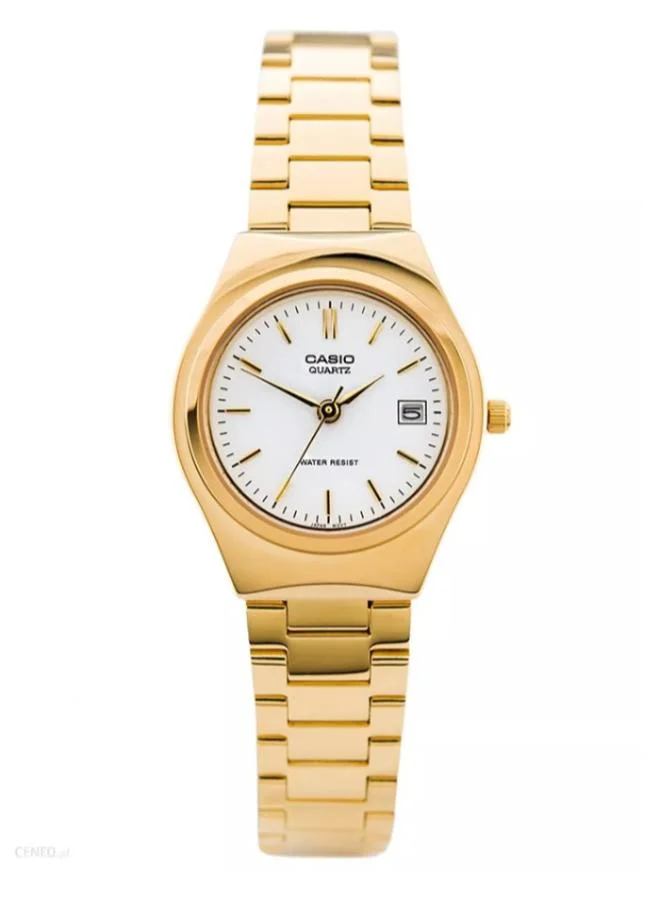 كاسيو Men's Analog Display Watch With Gold Stainless Steel Strap - MTP-1170N-7A