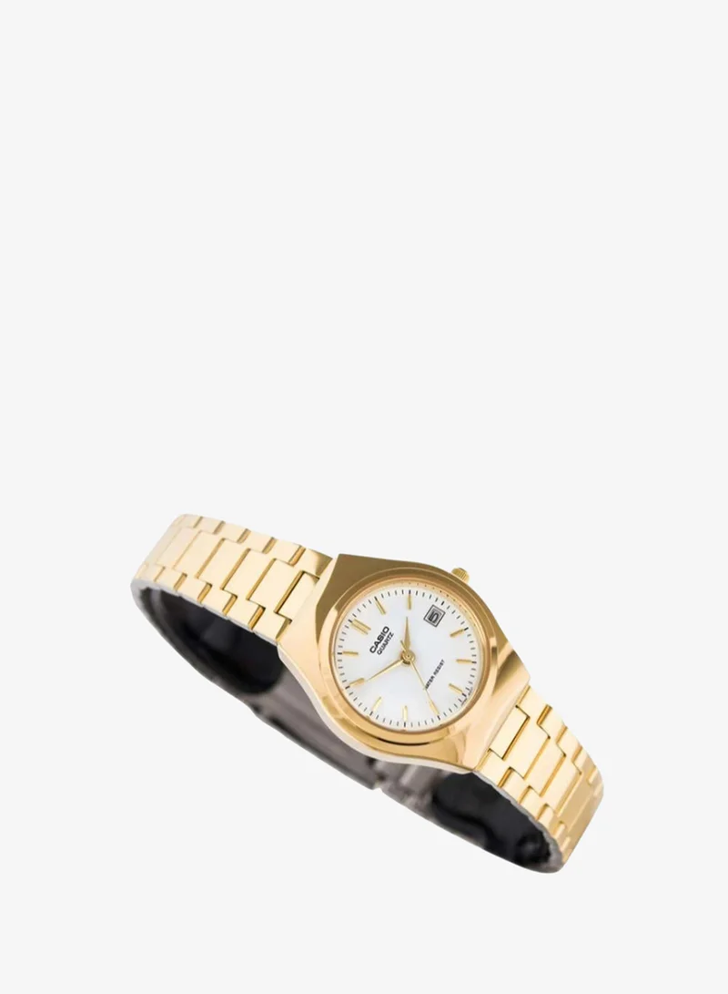 Casio Men's Analog Display Watch With Gold Stainless Steel Strap - MTP-1170N-7A