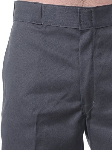 Dickies بنطلونات عمل للرجال من ديكيز بتصميم فضفاض مع كوع مزدوج، رمادي فحمي، 32W x 34L US - Image 4