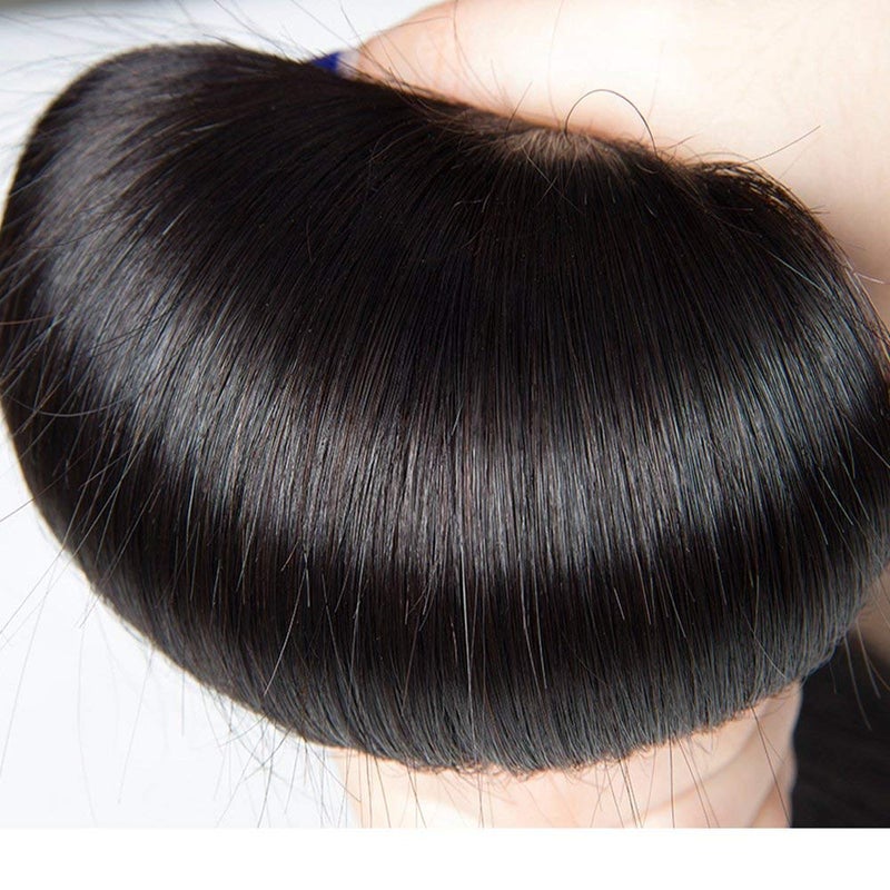 Rebasar Straight Bundles Human Hair 12 12 12 Inch 100% Unprocessed Brazilian Trippy Virgin Weave Bundles Human Hair for Women Remy Straight Hair Extensions Natural Black Raw Weft - Image 4