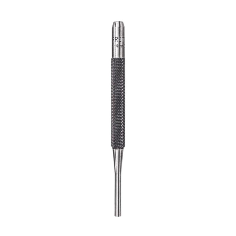 Starrett Drive Pin Punch with Knurled Grip for Driving Pins Into or Out of a Workpiece - Hardened and Tempered Steel, 4" Length, 5/32" Punch Diameter - 565D - Image 1