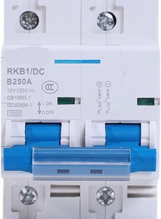 قاطع دائرة تيار مستمر 250 أمبير 2 قطبي، مفتاح حماية بطارية شمسية 12 فولت 125 فولت من 80 أمبير إلى 250 أمبير - Image 5