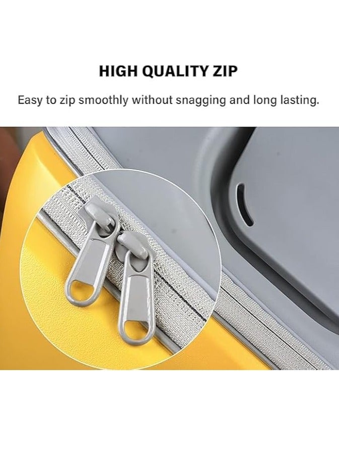 3-in-1 Kids Luggage Travel Suitcase Kids Trolley Case Kids Carry On Luggage Hardshell Rolling Suitcase with Child Seat Design and Spinner Wheels,Travel Luggage Detachable Trolley (Yellow 20Inch) - Image 5