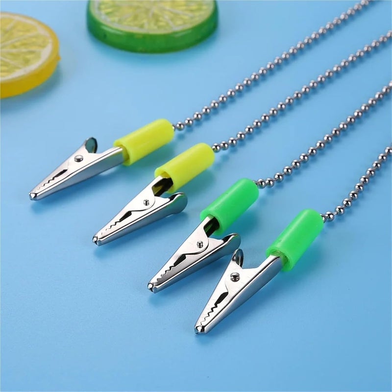 Green Dental Bib Clips 50pcs Reusable Flexible Oral Scarf Clips for Clinic - Image 5