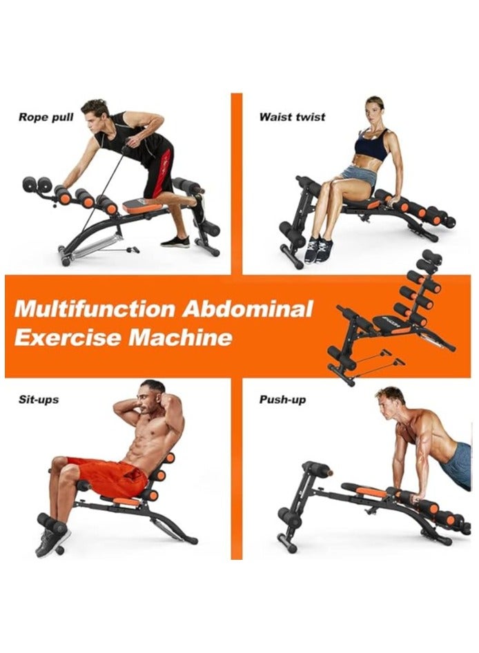 جهاز تدريب البطن من Six Care Fitness Equipment 120K - أسود*برتقالي