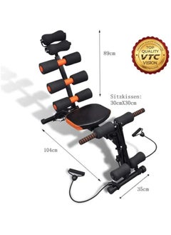 Super Active Abdominal Training Machine Six Care Fitness Equipment 120K-Black*Orange  - Image 3