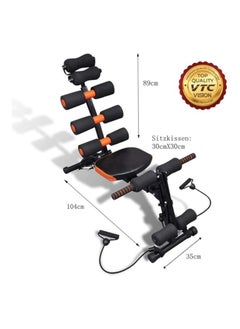 Super Active Abdominal Training Machine Six Care Fitness Equipment 120K-Black*Orange  - Image 5