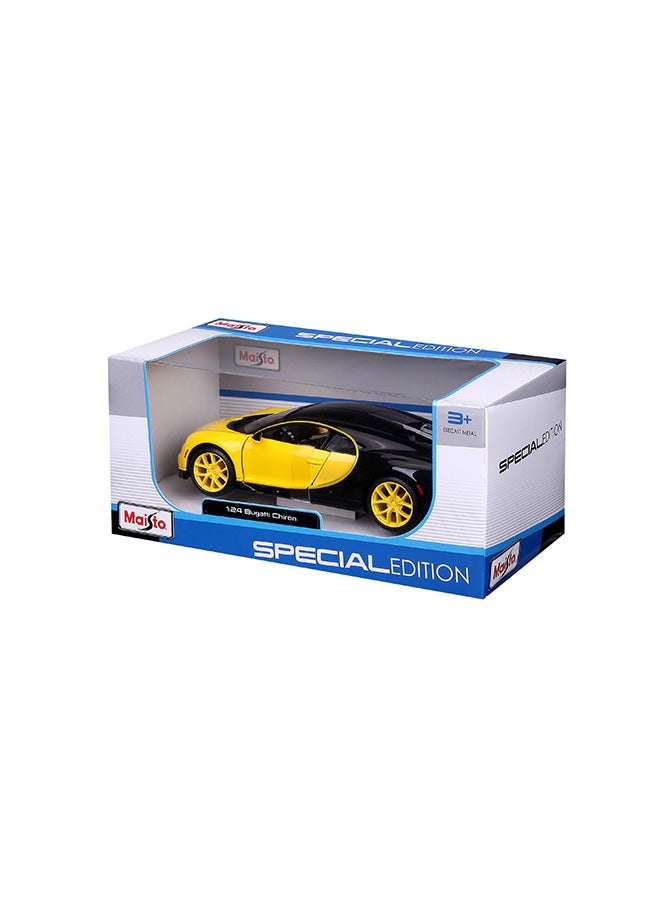 Maisto ١:٢٤ إصدار خاص (ب) - بوجاتي شيرون - أصفر/أسود نماذج معدنية مصغرة مرخصة رسمياً بتفاصيل داخلية وخارجية رائعة لجميع الأعمار - Image 2