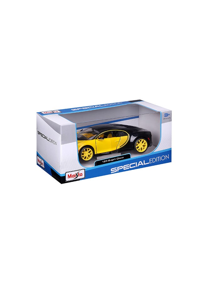 Maisto ١:٢٤ إصدار خاص (ب) - بوجاتي شيرون - أصفر/أسود نماذج معدنية مصغرة مرخصة رسمياً بتفاصيل داخلية وخارجية رائعة لجميع الأعمار - Image 4