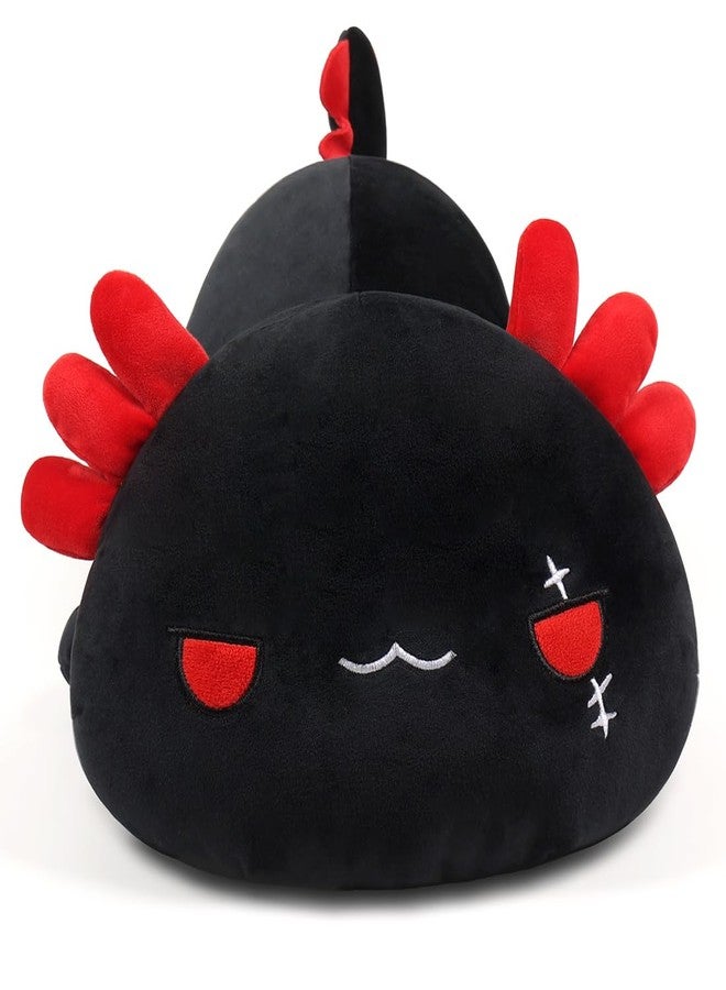MIAOHAHA Plush Axolotl Toy Plush Pillow Axolotl Stuffed Animal Toy Cute Plushies Kids Plush Toy Pillow(Black,30cm/11.8in) - Image 2