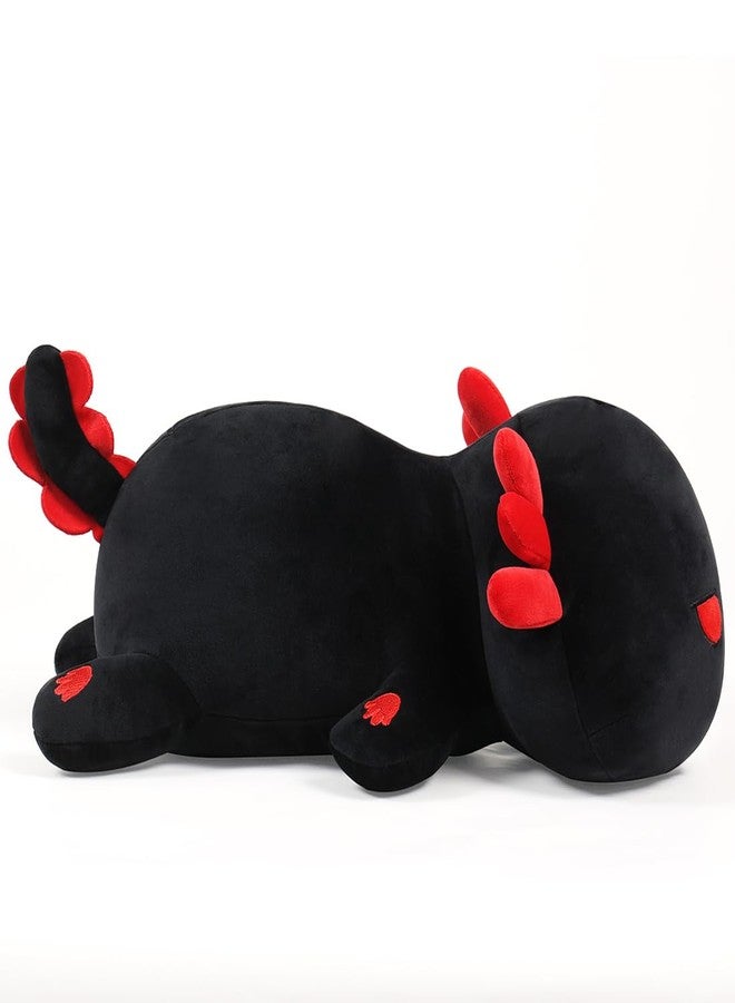 MIAOHAHA Plush Axolotl Toy Plush Pillow Axolotl Stuffed Animal Toy Cute Plushies Kids Plush Toy Pillow(Black,30cm/11.8in) - Image 3