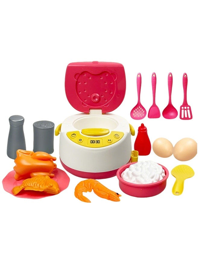 جني ثروة لعبة المطبخ التظاهري، ملحقات ألعاب المطبخ للأطفال، مجموعة لعب الطبخ التظاهري للأطفال الصغار مع أواني وأدوات الطبخ، مجموعة طعام اللعب، لعبة الخضروات، هدية تعليمية للفتيات والفتيان - Image 1