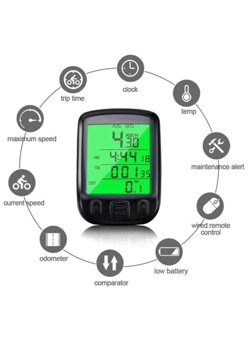 Wired Waterproof Bike Speedometer Backlight Odometer Stopwatch Bike Accessories - Image 4