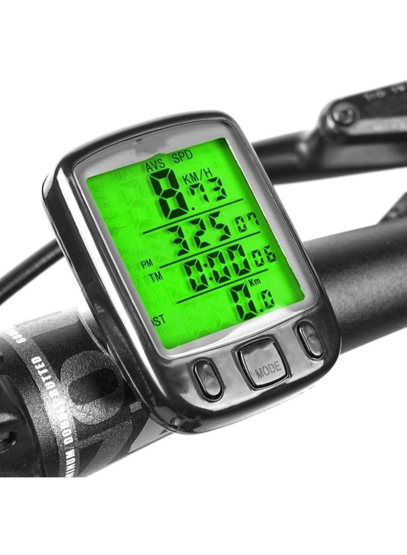 Wired Waterproof Bike Speedometer Backlight Odometer Stopwatch Bike Accessories - Image 2