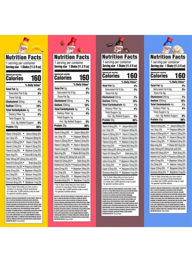 Premier Protein , Protein Shake, 8 Flavor Variety Pack, 30g Protein, 1g Sugar, 24 Vitamins & Minerals, Nutrients to Support Immune Health 11.5 Fl Oz (8 Pack) - Image 4