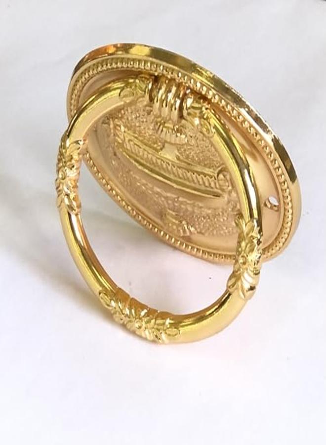 Gold Material Brass Italian Made Cupboard Handle Size Width 6.5 Cm Length 5.5 Cm - Image 3