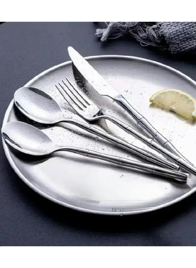 LOFT CUTLERY,SET OF 24 PCS,SILVER,STAINLESS-154528 - Image 1