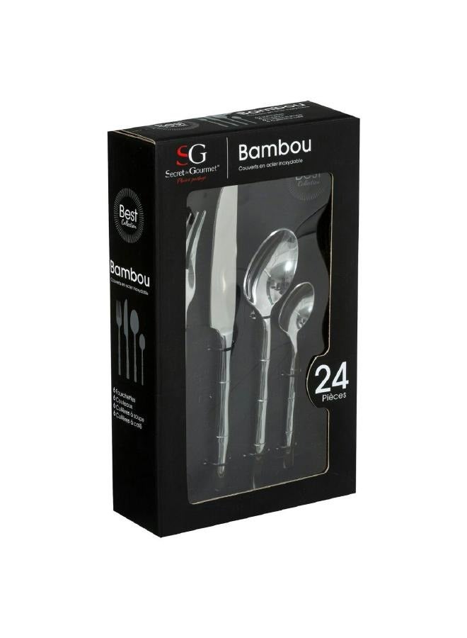 LOFT CUTLERY,SET OF 24 PCS,SILVER,STAINLESS-154528 - Image 2