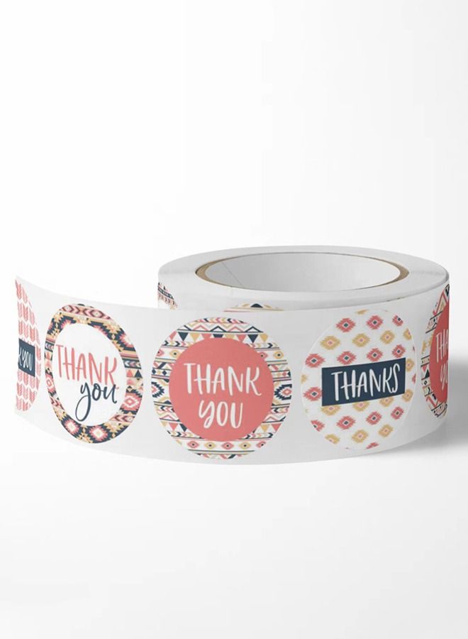 500-piece 8 Patterns Thank You Sealing Stickers Decoration Labels 1 inch - Image 3