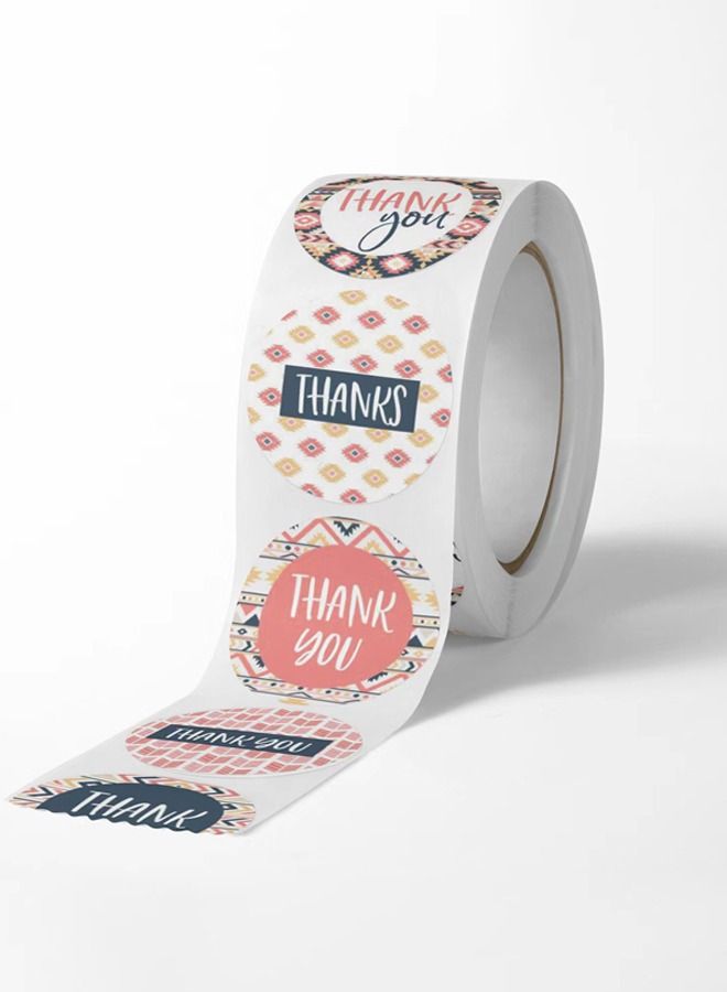 500-piece 8 Patterns Thank You Sealing Stickers Decoration Labels 1 inch - Image 5