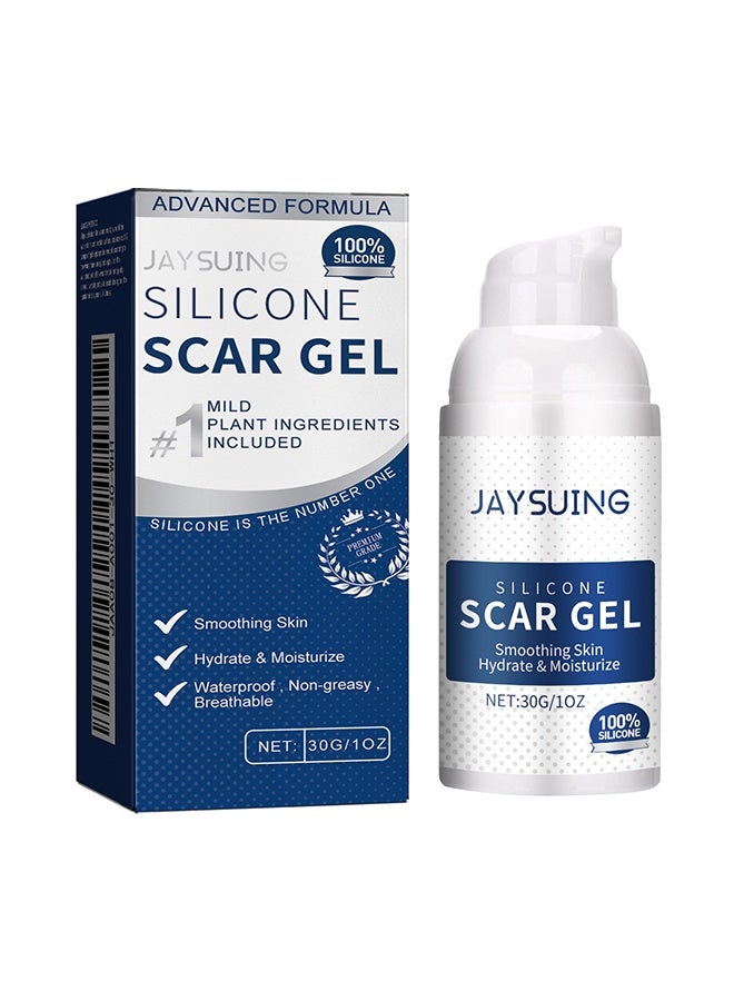 Jaysuing Silicone Scar Gel 30g Scar Cream, Scar Removal, Scar Treatment, Scar Removal Cream for C-Section, Stretch Marks, Acne, Surgery, Effective for Both Old and New Scars  - Image 1