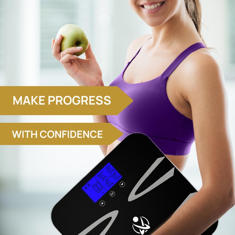 INEVIFIT Body-Analyzer Scale, Highly Accurate Digital Bathroom Body Composition Analyzer, Measures Weight, Body Fat, Water, Muscle, BMI, Visceral Levels & Bone Mass for 10 Users. Includes Batteries - Image 5