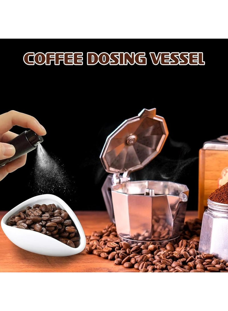 Oasisgalore Coffee Dosing Cup and Spray Bottle Set, Ceramic Single-Dose Tray for Espresso and Tea, Perfect Gift for Coffee Lovers - Image 2