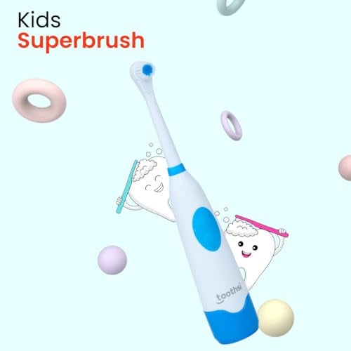 Toothsi Kids Super Toothbrush | Sonic Electric Toothbrush | Smart Electric Toothbrush for Kids | 2 Min Smart Timer | Battery Powered | Oral Care | Blue - Image 2