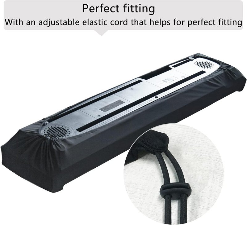mooson Piano Dust Cover 61-88 Keys Weighted Keyboard Small Keyboard Piano Covers Waterproof Locking Clasp Keep It From Dust and Dirt (76-88 KEYS) - Image 5