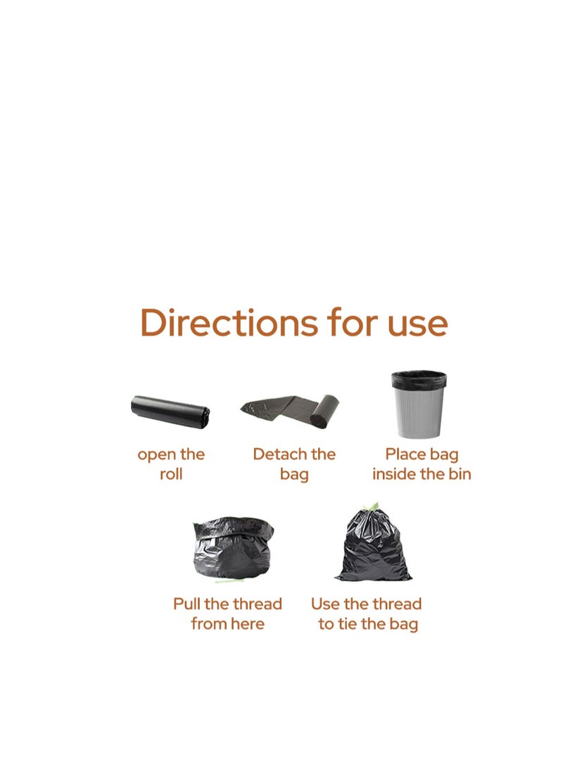 Nure Nure, Bio-Degradable Purity In  Disposal Garbage Bag,50 Gallons , 20 Pcs, 75cm x103cm,Pack of 3  - Image 4