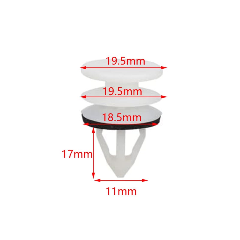 Generic GoaMotors 25 Pcs Door Panel Clip 11519031 Door Card Trim Retainer Clips for Hummer H2 for GM for Chevrolet for Equinox Camaro GMC for Cadillac ATS CTS SRX for Ford Edge  - Image 2