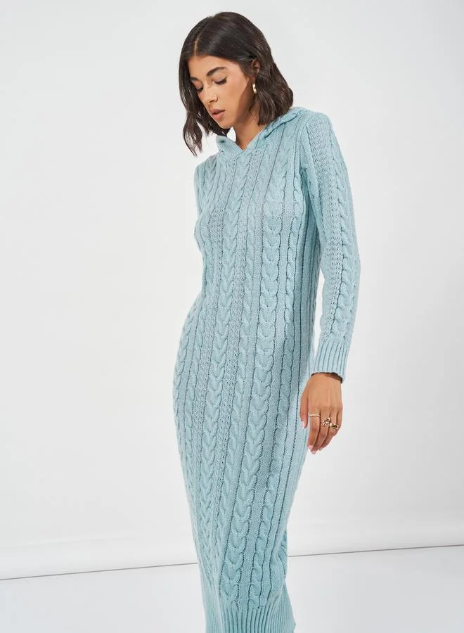 Styli Cable Knit Dress