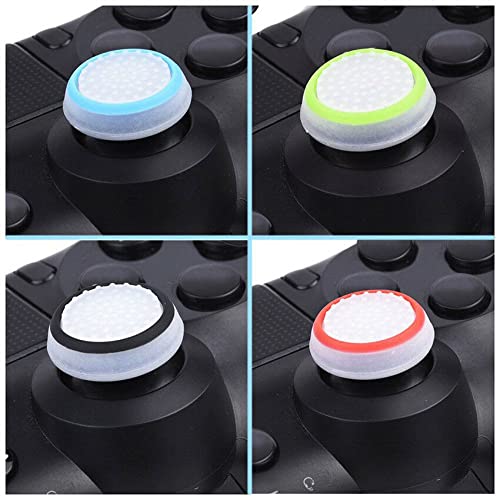 Anzailala 8 Pairs/16 PCS Controller Silicone Joystick Thumb Grips Caps,Luminous and non-slip,Suitable for 360, PS2,PS3, PS4 - Image 3