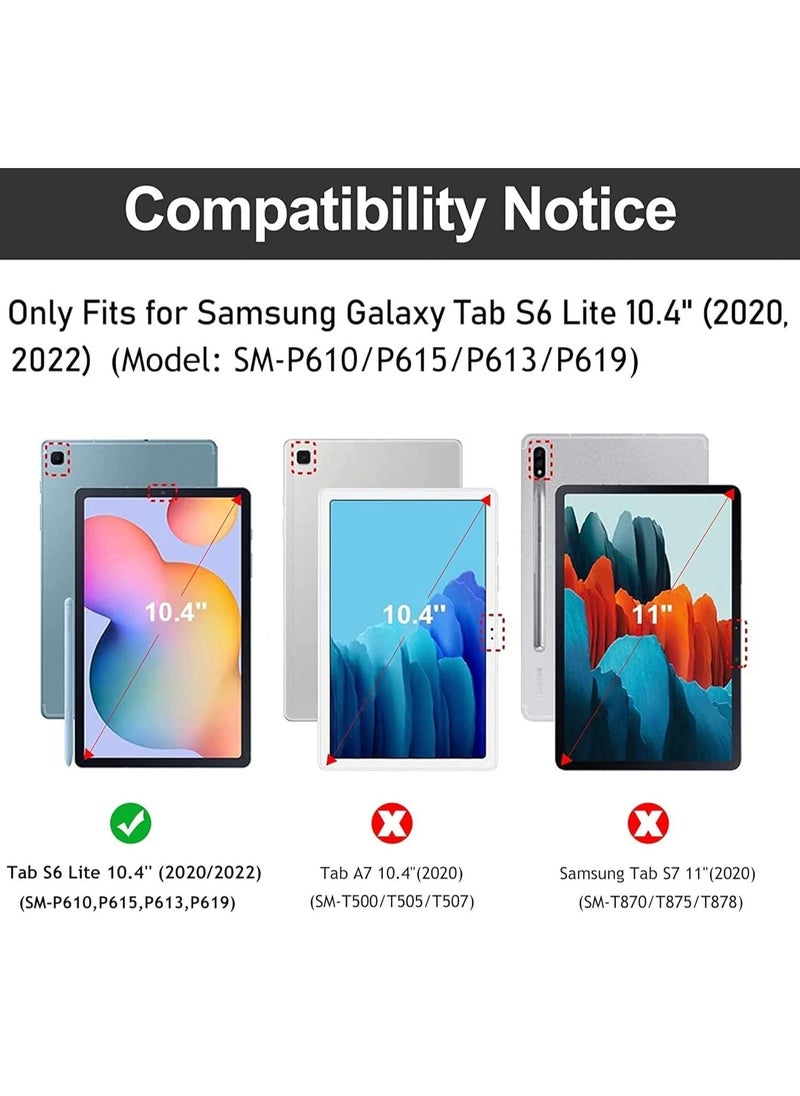 JAJEEK New Keyboard Case Compatible with Samsung Galaxy Tab S6 Lite 10.4 inch (SM-P610/P615/P613/P619, 2020/2022), Magnetically Detachable Leather Cover, Slim & Stylish, Perfect for Productivity, Typing & Protection - Image 2