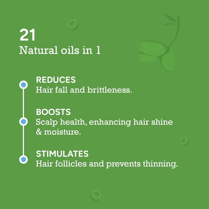 CITTA Supercharged Hair Oil For Men Women Deep Repair Action From Root To Tip Scalp Rejuvenation Complex Ultimate Nourishing Oil Blend Shine Moisture Lock Formula Power Blend Of 21 Natural Traditionally Preferred Oils For All Hair Scalp Types 50 ml - Image 2