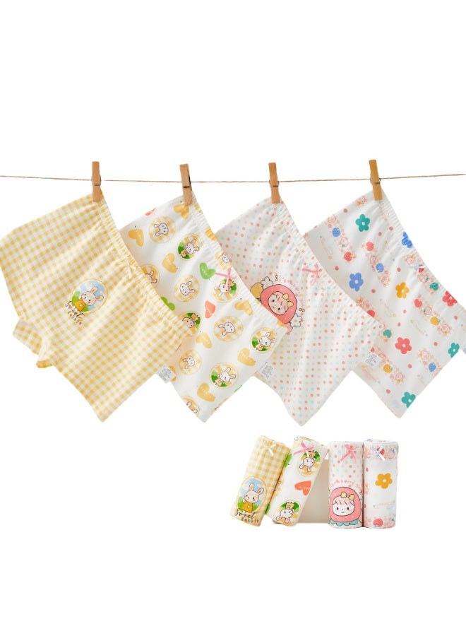 KUYING New Comfortable Skin friendly Breathable Underwear Set 0f 4