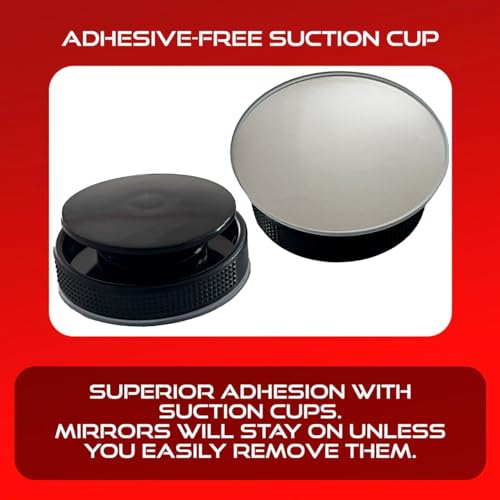 Utopicar Blind Spot Rearview Car Mirror - New Suction Convex Rear View Side Mirrors for Car - Automotive Exterior Accessories for women and men - Blindspot Mirrors (2 Pack) - Image 5
