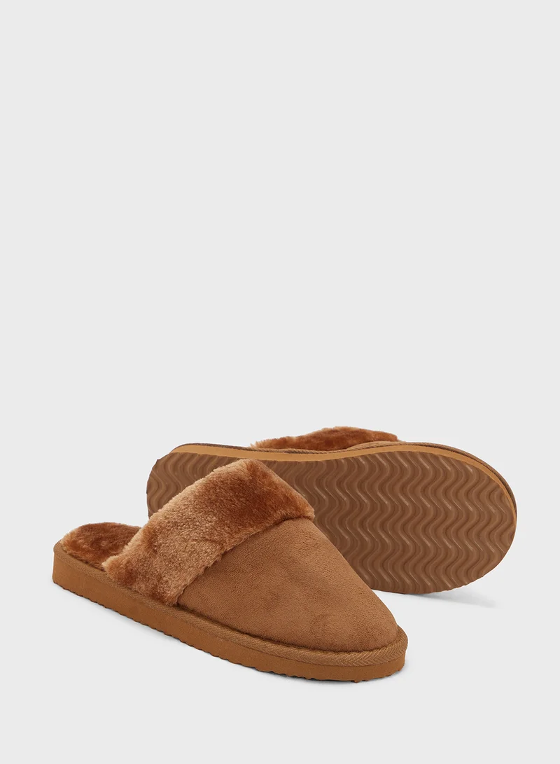 Ginger Casual Slip On Bedroom Slipper