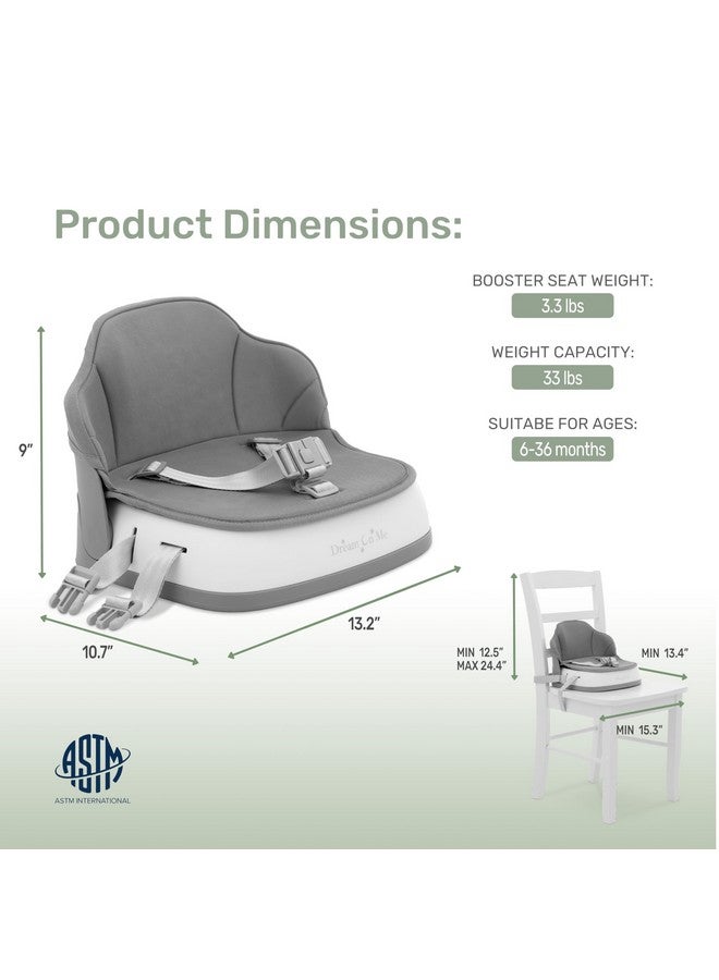 دريم أون مي مقعد معزز دريم أون مي كوزي بود مع غطاء قابل للإزالة باللون الرمادي - Image 2