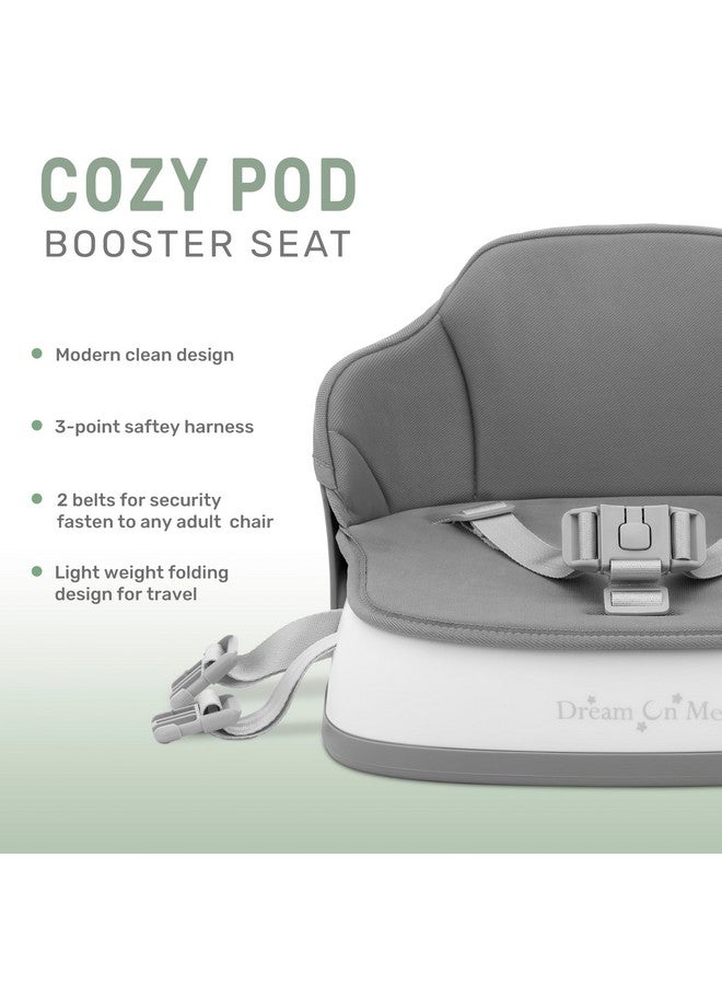 دريم أون مي مقعد معزز دريم أون مي كوزي بود مع غطاء قابل للإزالة باللون الرمادي - Image 4