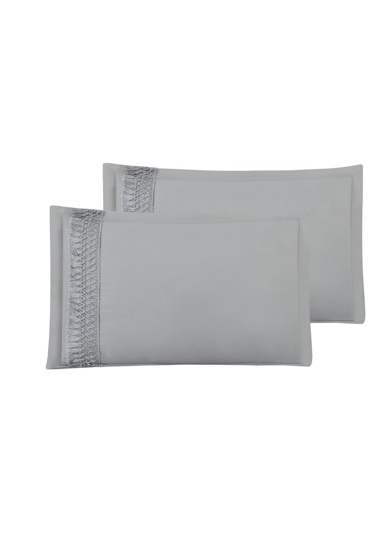 ShinyFlower Milk-Soft Comforter Bedding Set, Ultra Soft All-Season Quilt with Tassel Trim, Size 170×230cm 6PCS Bed Set - Image 5