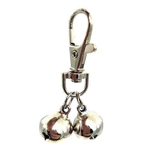 ZaneGear DIY Pet Bells 304 Stainless Steel Dog Bells 4 pcs Gold and Silver Bell Training Charm Pendants Jewelry for Pet Dog Cat Necklace Collar (4 Sets) - Image 2
