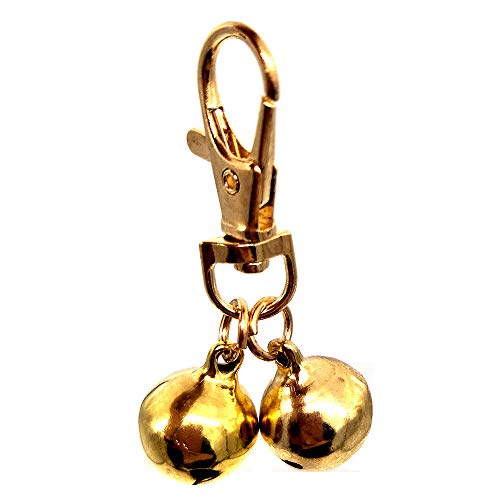 ZaneGear DIY Pet Bells 304 Stainless Steel Dog Bells 4 pcs Gold and Silver Bell Training Charm Pendants Jewelry for Pet Dog Cat Necklace Collar (4 Sets) - Image 5
