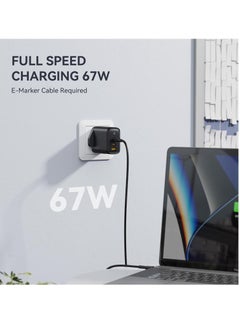 VOLTME 67W USB-C Charger, 3-Port GaN PD Fast Wall Charger for MacBook Pro/Air, iPhone 16 Series (16 Pro Max, 16 Pro, 16 Plus), iPhone 15/14/13/12/11, iPad Pro/Air, Galaxy S24/S23/S22, Note20, Pixel, Apple Watch, Air Pods Pro, Steam Deck, and More (White)  - Image 4
