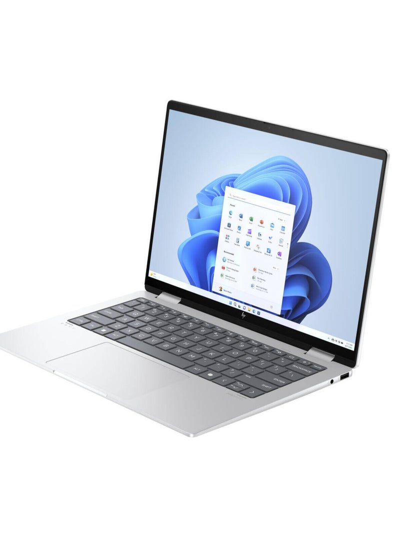 HP Envy X360 4-FA0023 2-In-1 (Upgraded Version) Laptop With 14-Inch WUXGA IPS Touch Display, AMD Ryzen 7 8840HS Processor/16GB RAM/1TB SSD/AMD Radeon Graphics/Windows 11 Home English Glacier Silver - Image 5