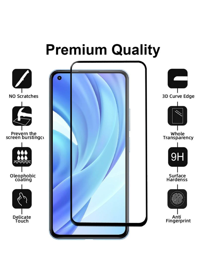Xiaomi Mi 11 Lite Screen Protector – Premium Edge to Edge Tempered Glass Protector, High Transparency, Delicate Touch, Anti-Explosion, Smooth Arc Edges, Easy Installation - Image 2