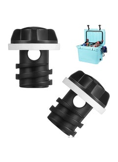 2 Pack Cooler Drain Plug for Yeti Cooler Plug Replacement Accessories for Yeti, Cooler Wheels Compatible with Most Rotomolded Coolers Including Most Major Brands Drain Plugs with Leak-Proof Design